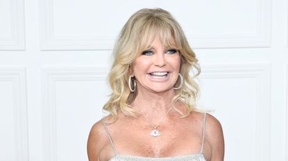 goldie hawn on a white background