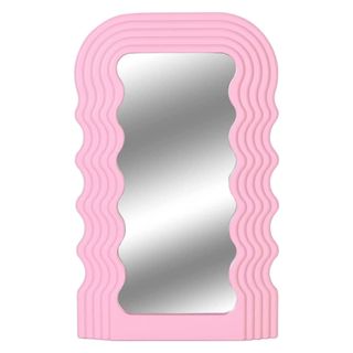 Mirror with pink edges