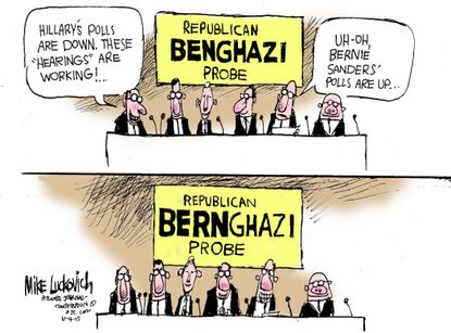 Political cartoon U.S. Benghazi Republicans