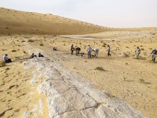 The remains of hundreds of ancient lakes were discovered in the Nefud Desert in what is now Saudi Arabia.