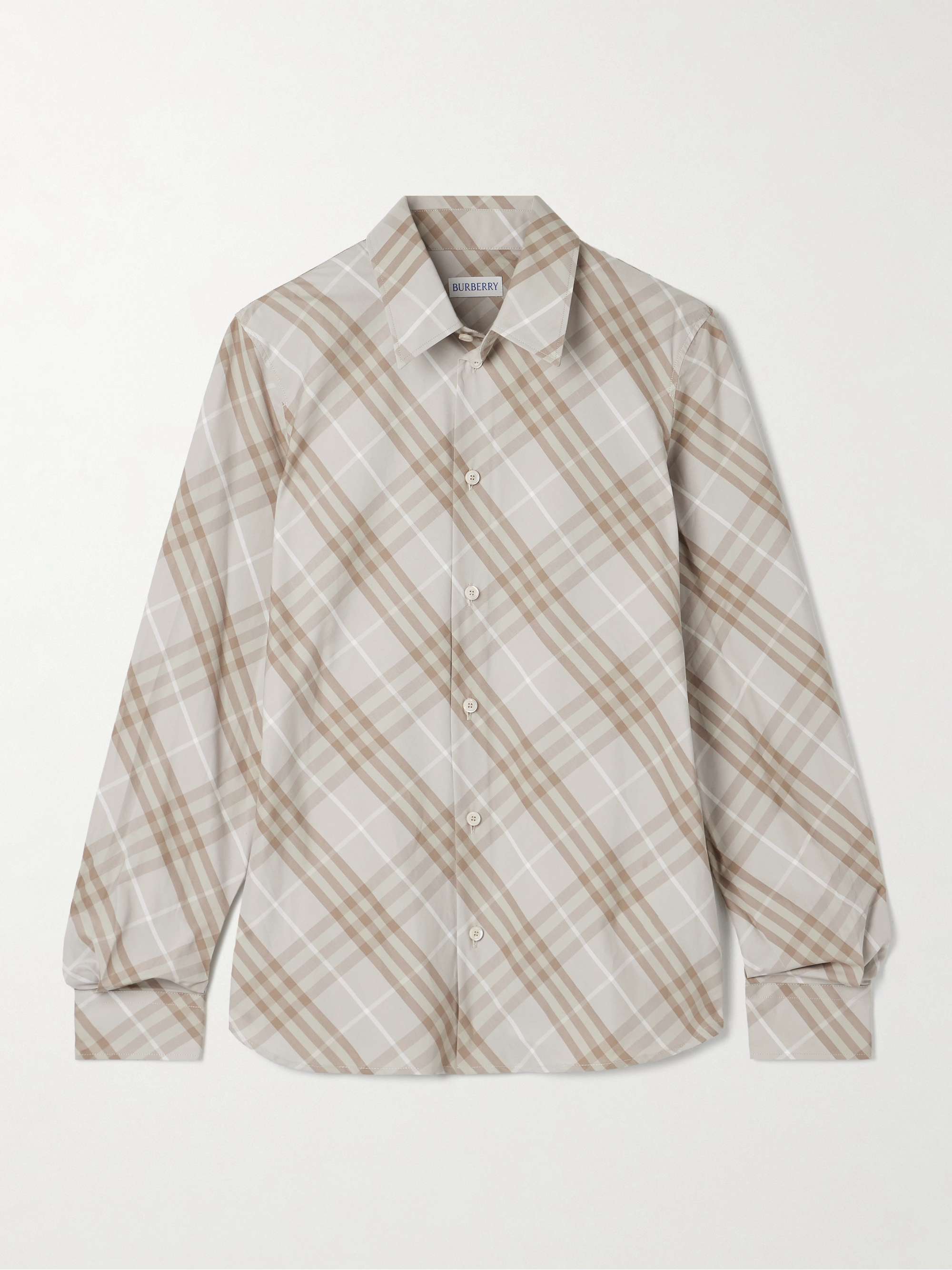 Checked Cotton-Poplin Shirt