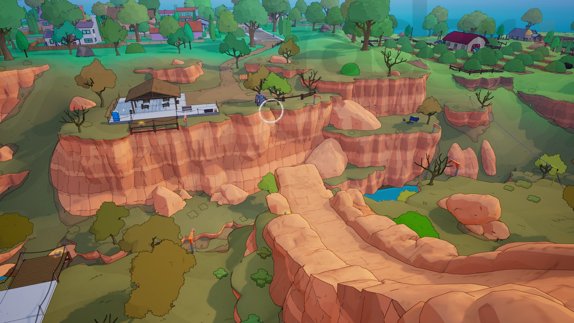 The Jump the Springfield Gorge quest in Fortnite Hidden Gags