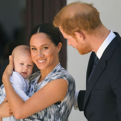 cape town, south africa september 25 prince harry, duke of sussex, meghan, duchess of sussex and their baby son archie mountbatten windsor meet archbishop desmond tutu and his daughter thandeka tutu gxashe at the desmond leah tutu legacy foundation during their royal tour of south africa on september 25, 2019 in cape town, south africa photo by poolsamir husseinwireimage