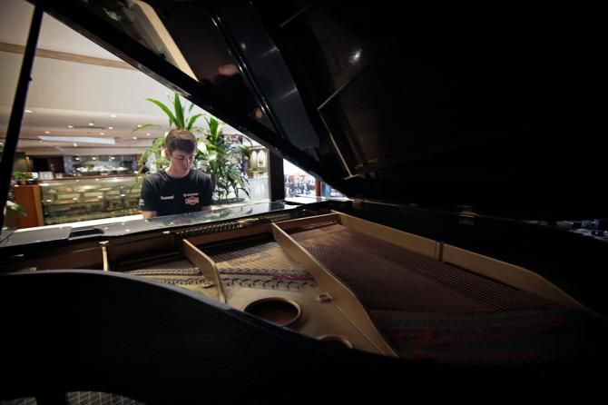 Giant-Alpecin rider Chad Haga's talents extend beyond the bicycle.