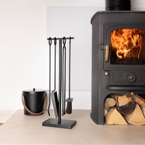 Snug - Fireside Redwood Iron 5 Piece Fireside Companion Set