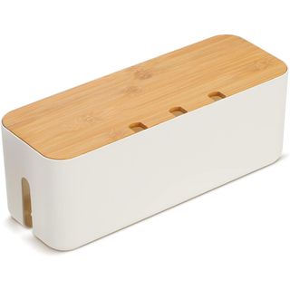 White cable tidy box