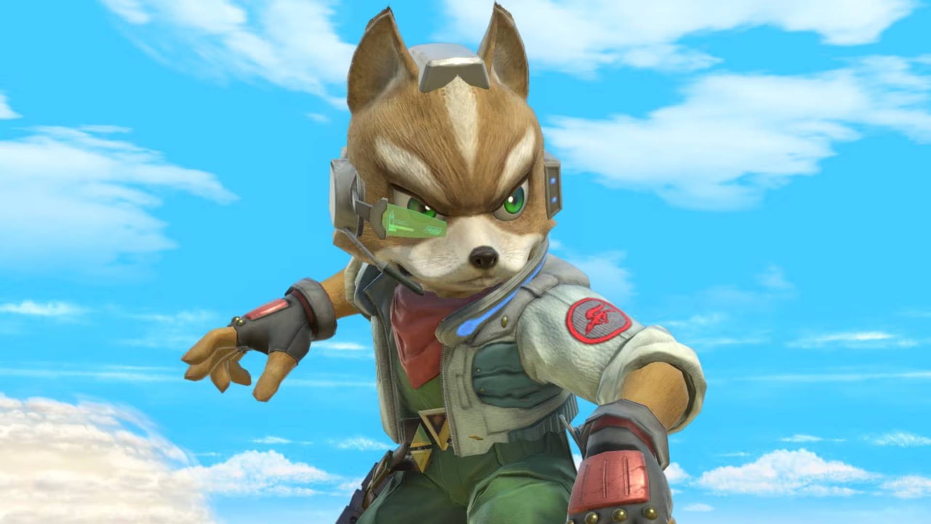 A screenshot of Fox McCloud seen in Super Smash Bros. Ultimate.