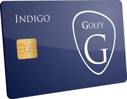 Golfy Indigo Card