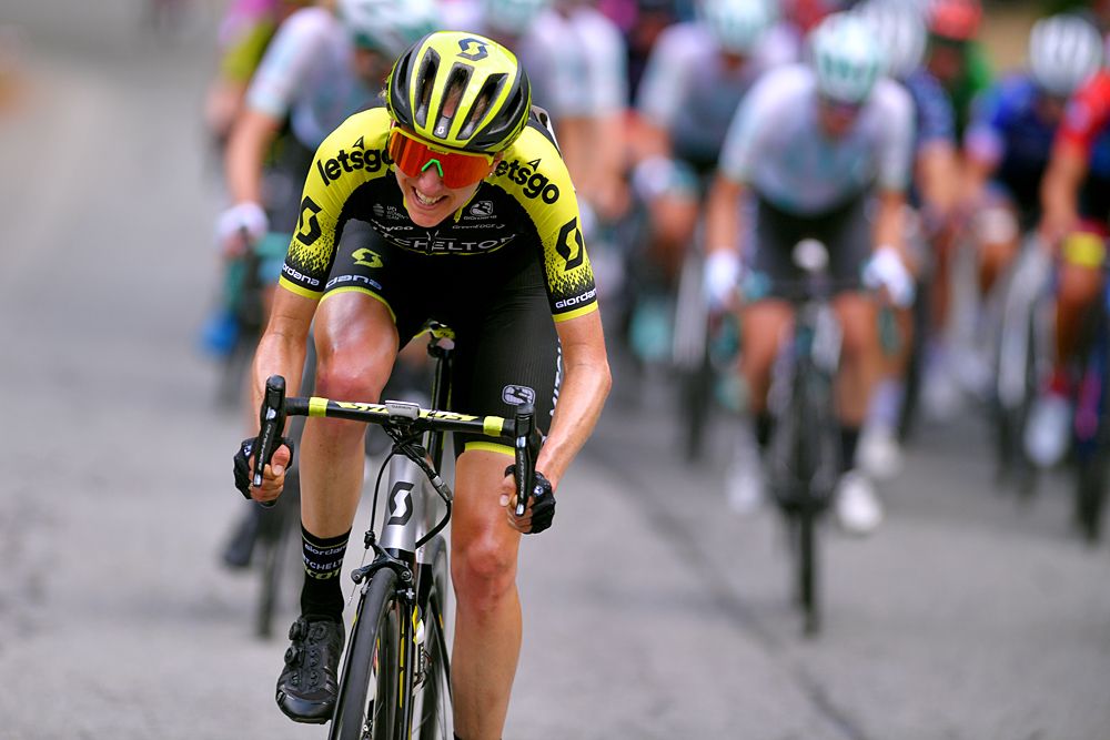 Lucy Kennedy (Mitchelton-Scott) makes a late attack on stage 3 at the Giro Rosa