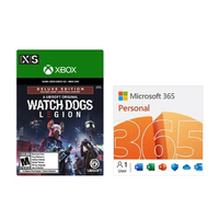 Microsoft 365 Personal 12 Month + Watch Dogs Legion Digital Deluxe | value of $139.98 now $29.99 at Antonline