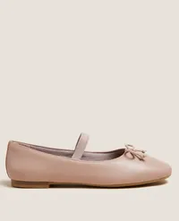 Leather Bow Ballet Pumps, £35 | Marks &amp; Spencer