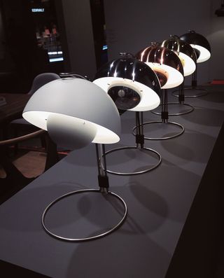 Row of table lamps
