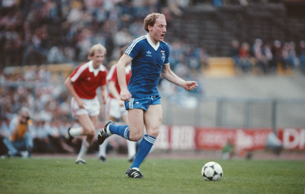 Alan Brazil in action for Ipswich