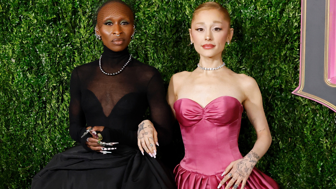 Cynthia Erivo and Ariana Grande attend the NYC premiere of &quot;Wicked&quot; at Museum of Modern Art on November 14, 2024 in New York City.