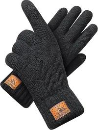 CHENMEI Wool knit thermal gloves 