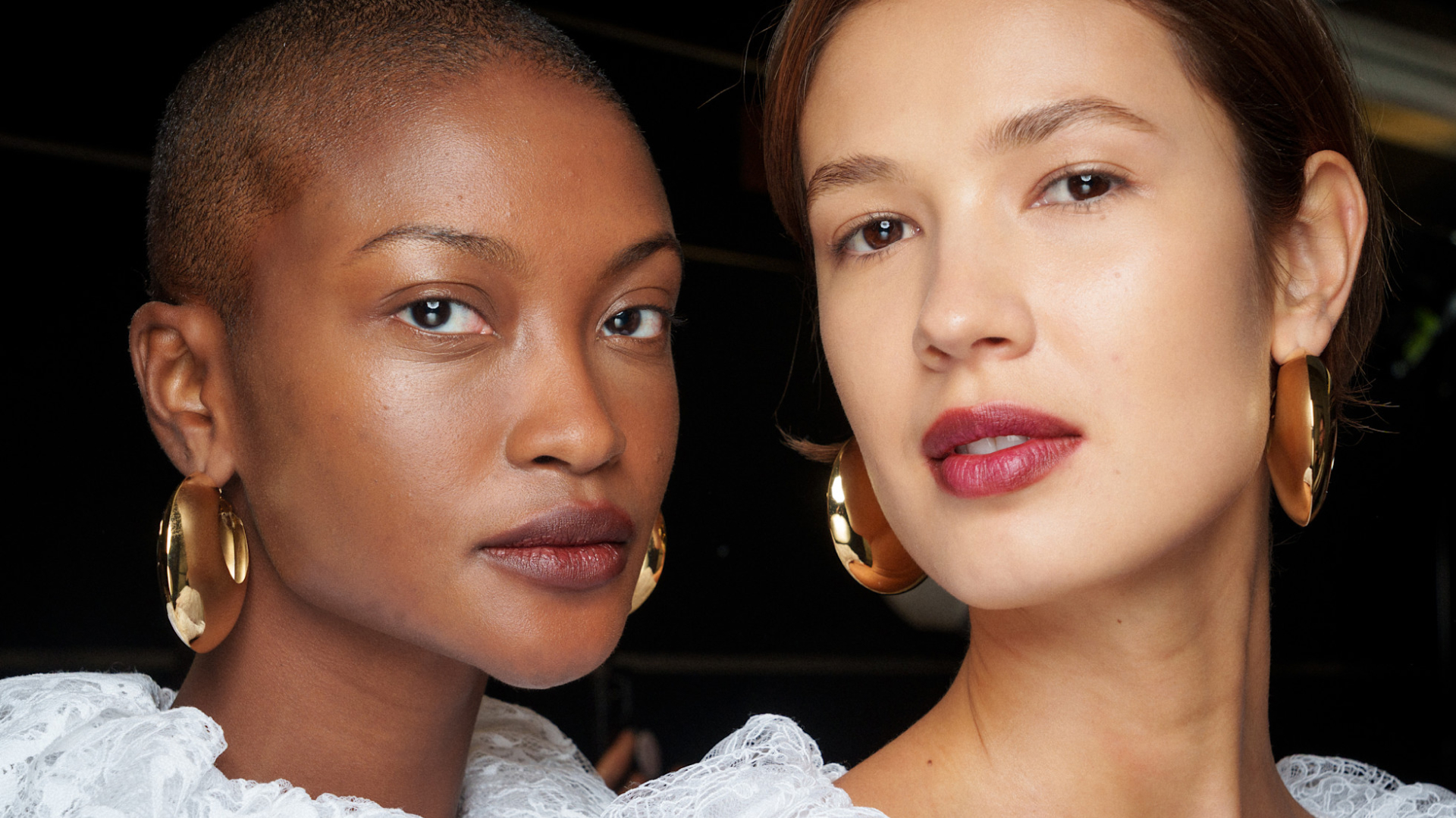 models backstage at luisa spagnoli spring 2025 show