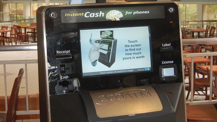 An ecoATM kiosk in a shopping mall