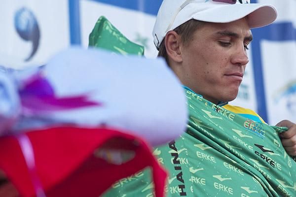 Kazakhstan's Valentin Iglinskiy (Astana) remains in the green jersey of the sprint points leader after four stages.