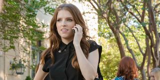 Beca (Anna Kendrick) talks on her cell phone in 'Pitch Perfect 3'