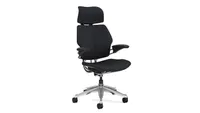 Humanscale Freedom office chair showing ergonomic back and arm rests