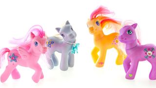 Horse, Animal figure, Pony, Toy, Unicorn, Livestock, Playset, Figurine, Mane, Fictional character,