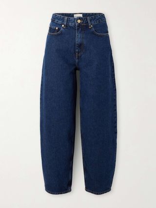 High-Rise Tapered Organic Jeans