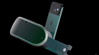 iPhone 13 VR mixed reality headset