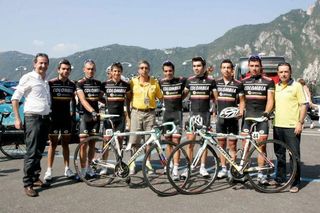 The Colombia - Coldeportes before the start