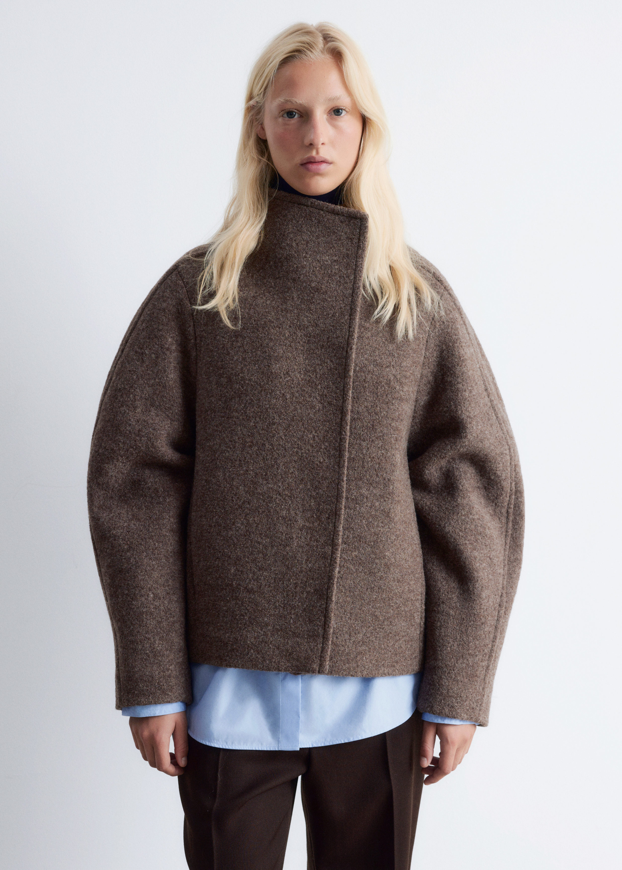 Asymmetric Wool Jacket