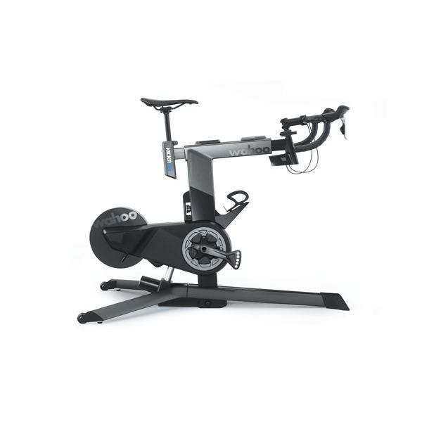 wahoo kickr smart exercise bike is shown in this image, front to the right of the image