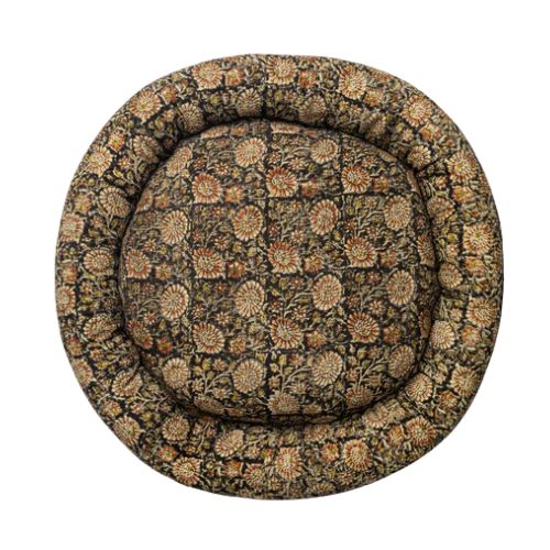 McGee &amp;amp; Co., Brown Floral Printed Cotton Pet Bed