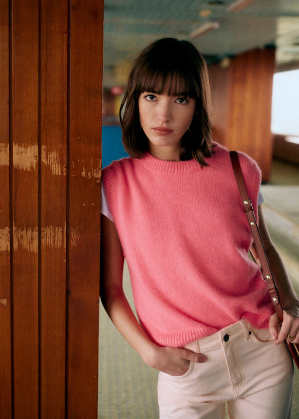 Samuel Jumper - Candy Pink - Baby Alpaca - Sézane