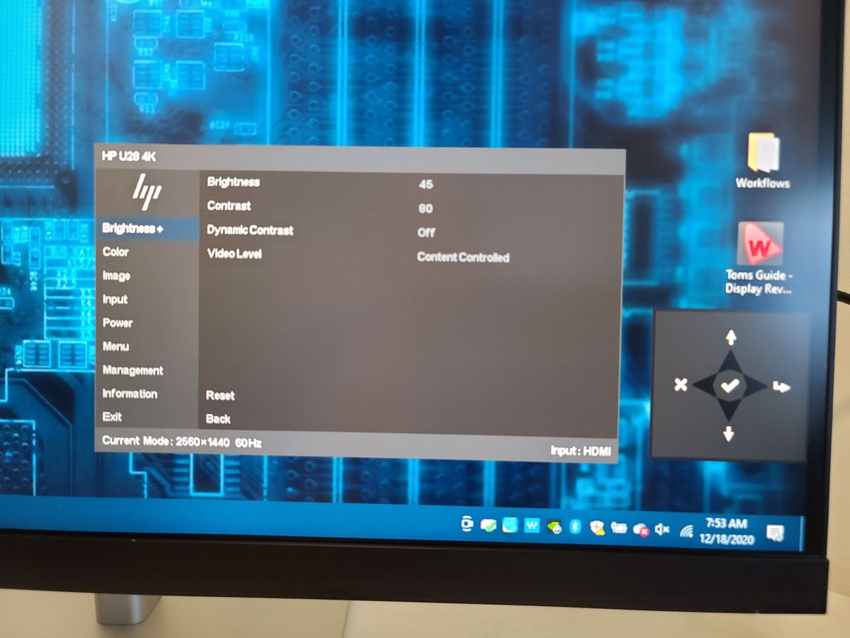 HP U28 4K HDR Monitor Review Color You Can Count On Tom's Hardware
