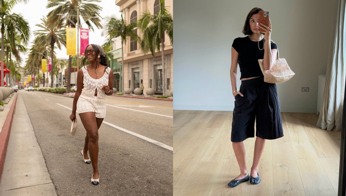 5 Summer Shorts Trends Fashion People Are Styling With Their Ballet Flats This Summer