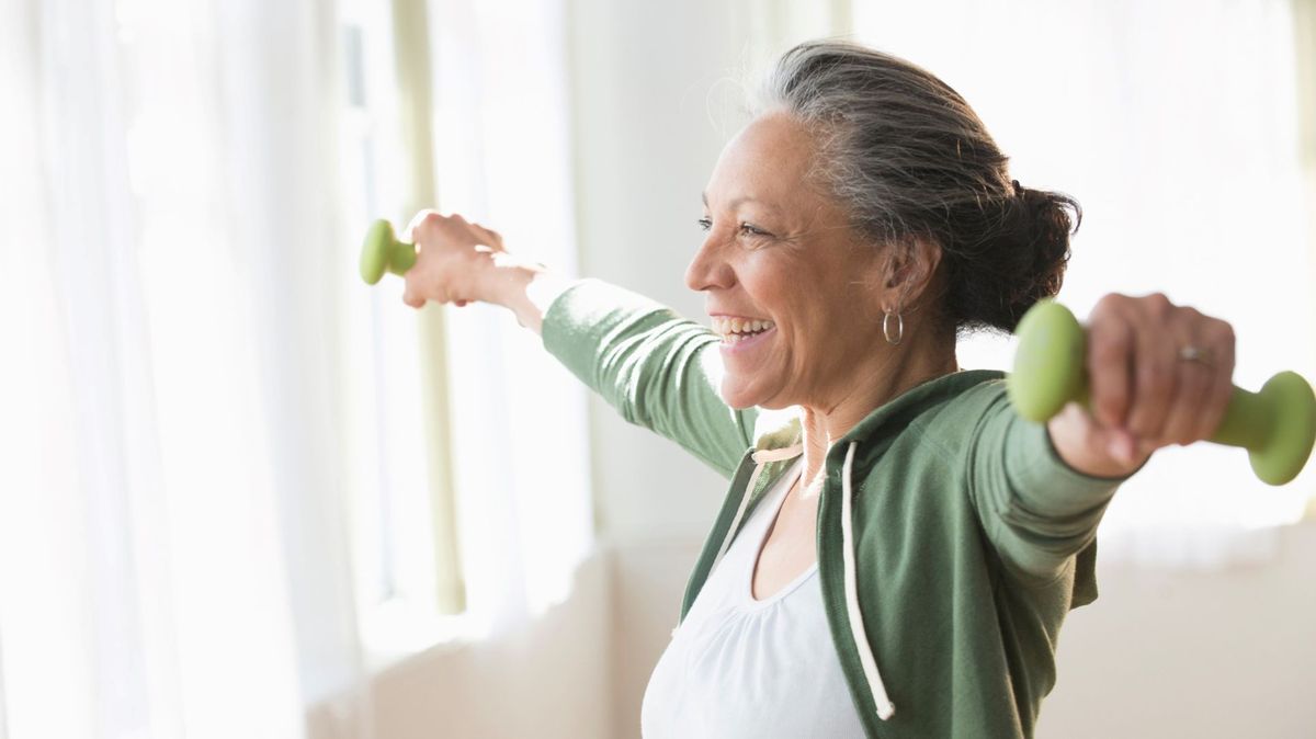 woman exercising