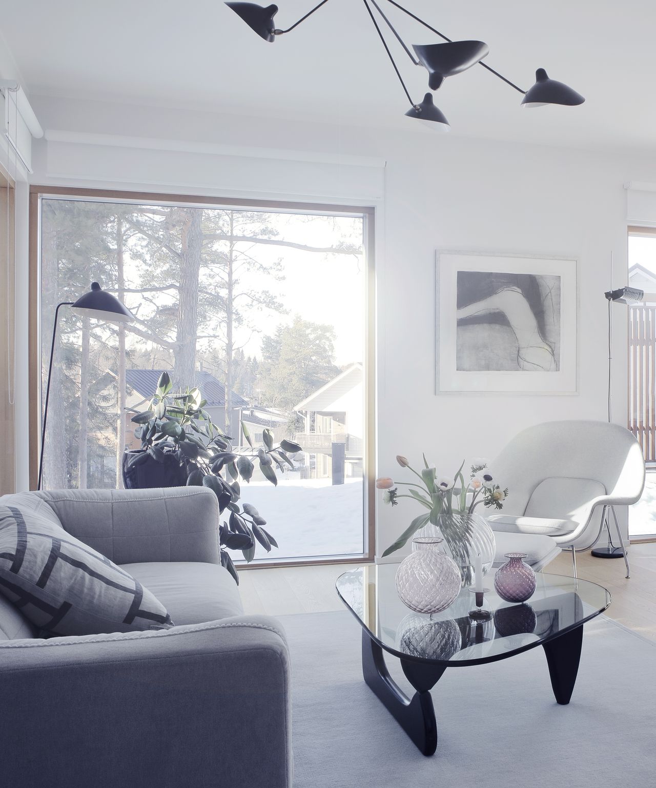 Tips on Finnish interior design style, living room in Finland