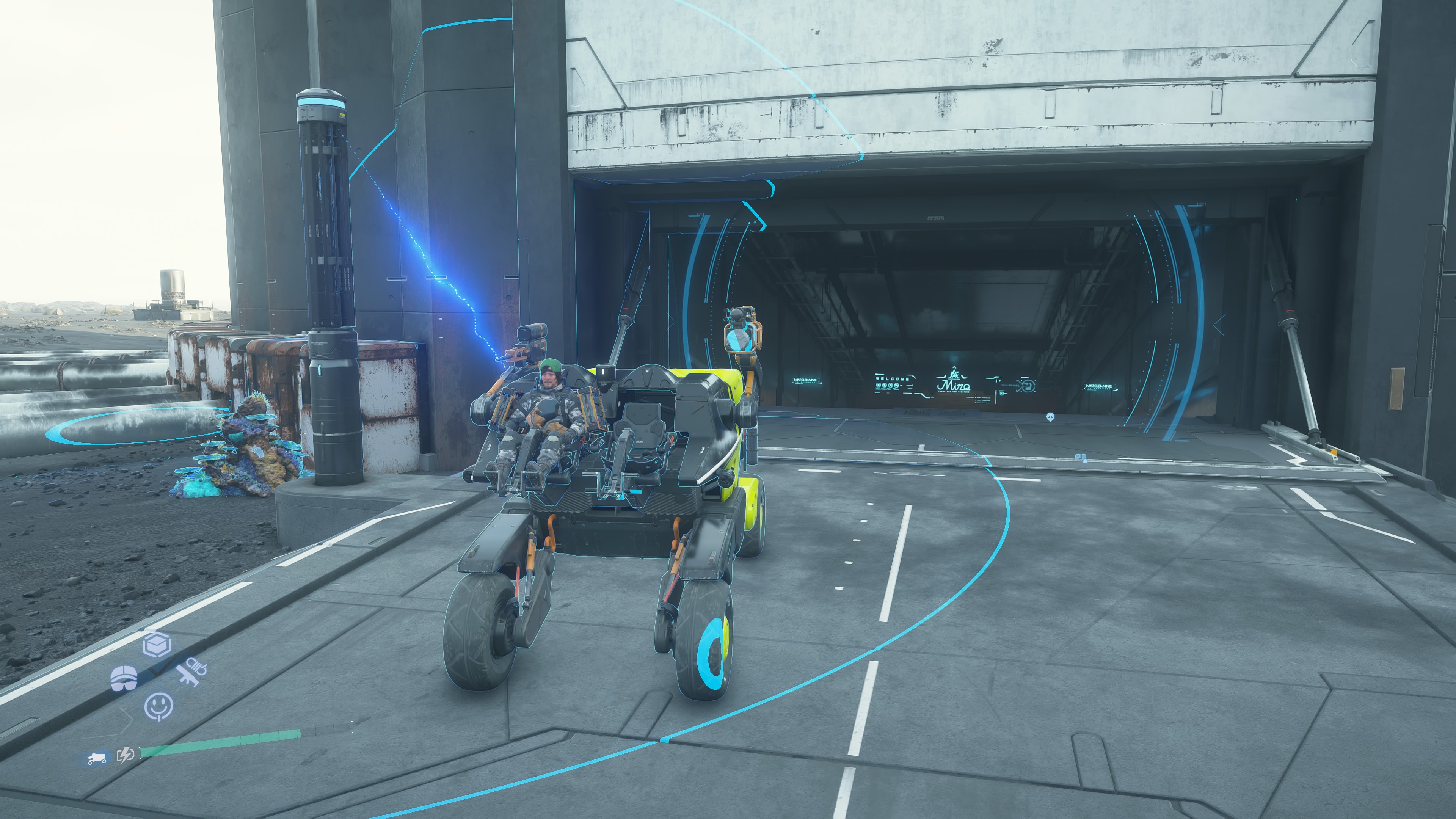 Death Stranding 2 repair vehicles - Charging point