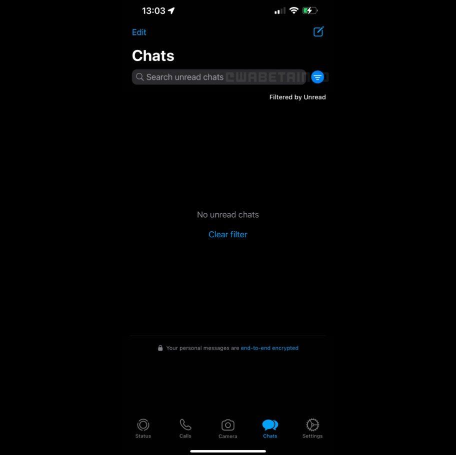 WhatsApp's unread message filters are rolling out to iPhone beta