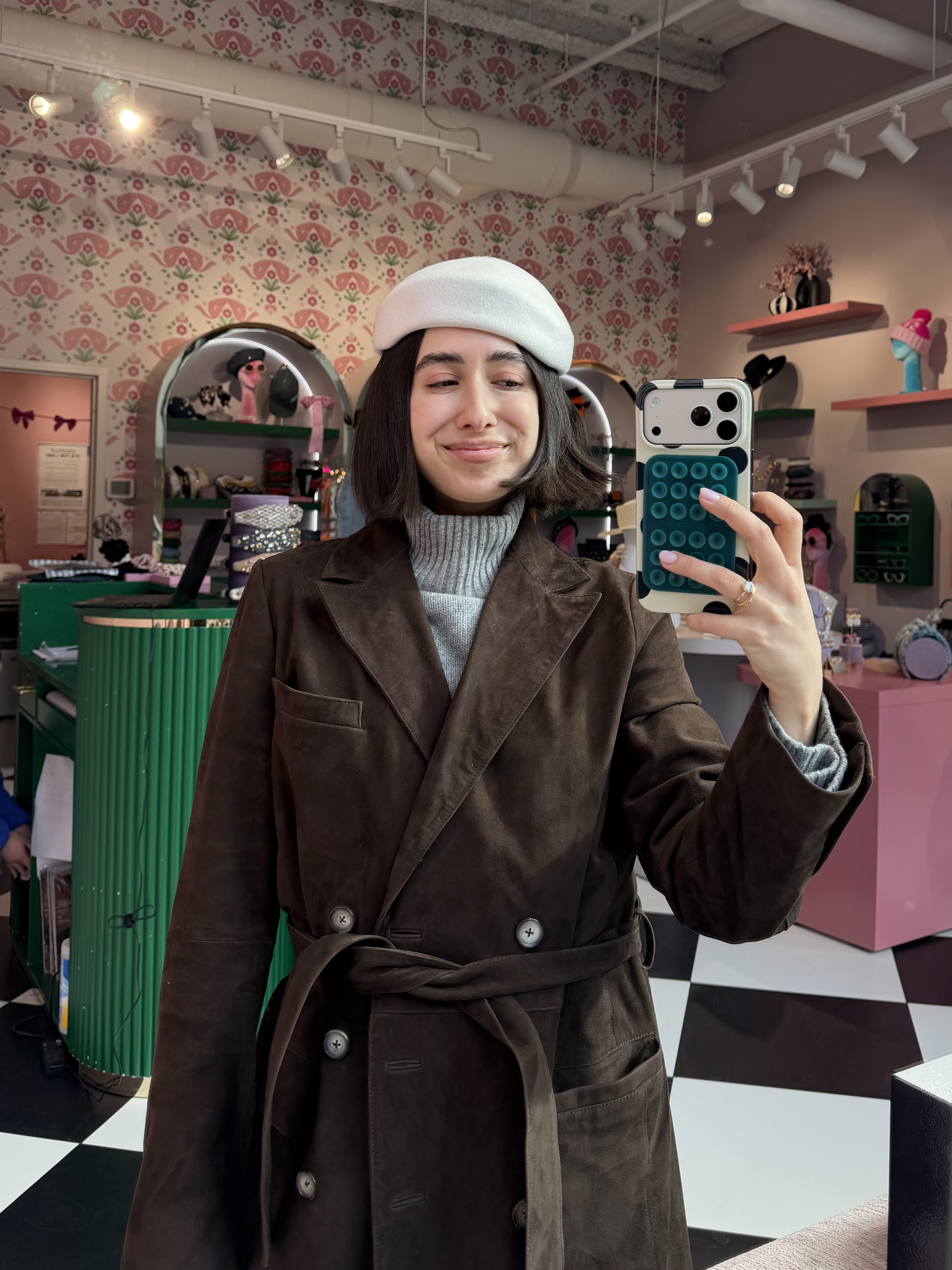 April Lockhart wearing hats