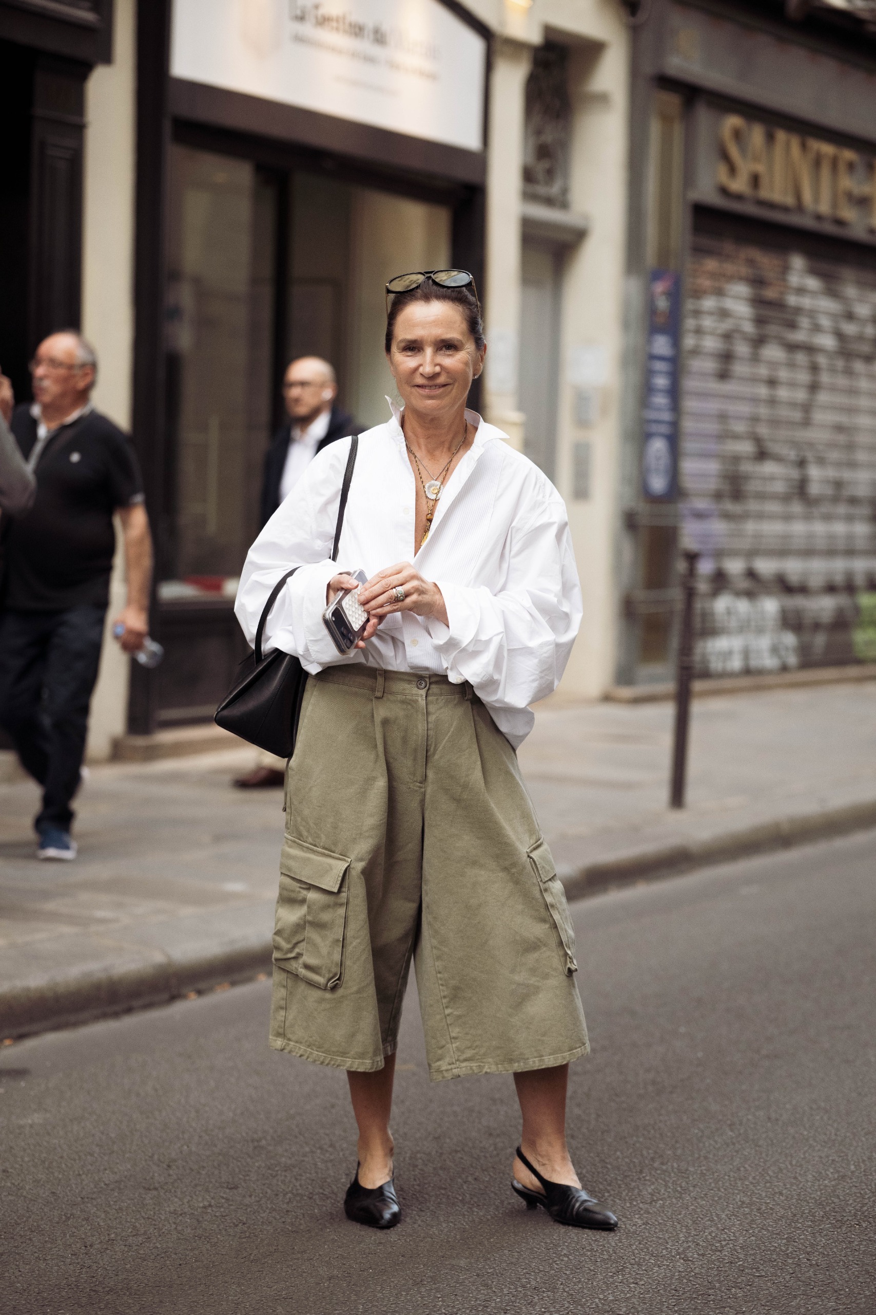 French girls wearing daring pants at Paris Fashion Week Spring/Summer 2027