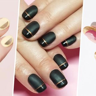 9 Best Gold Nail Polishes of 2018 - Metallic Gold Nail Art Design Ideas |  Marie Claire