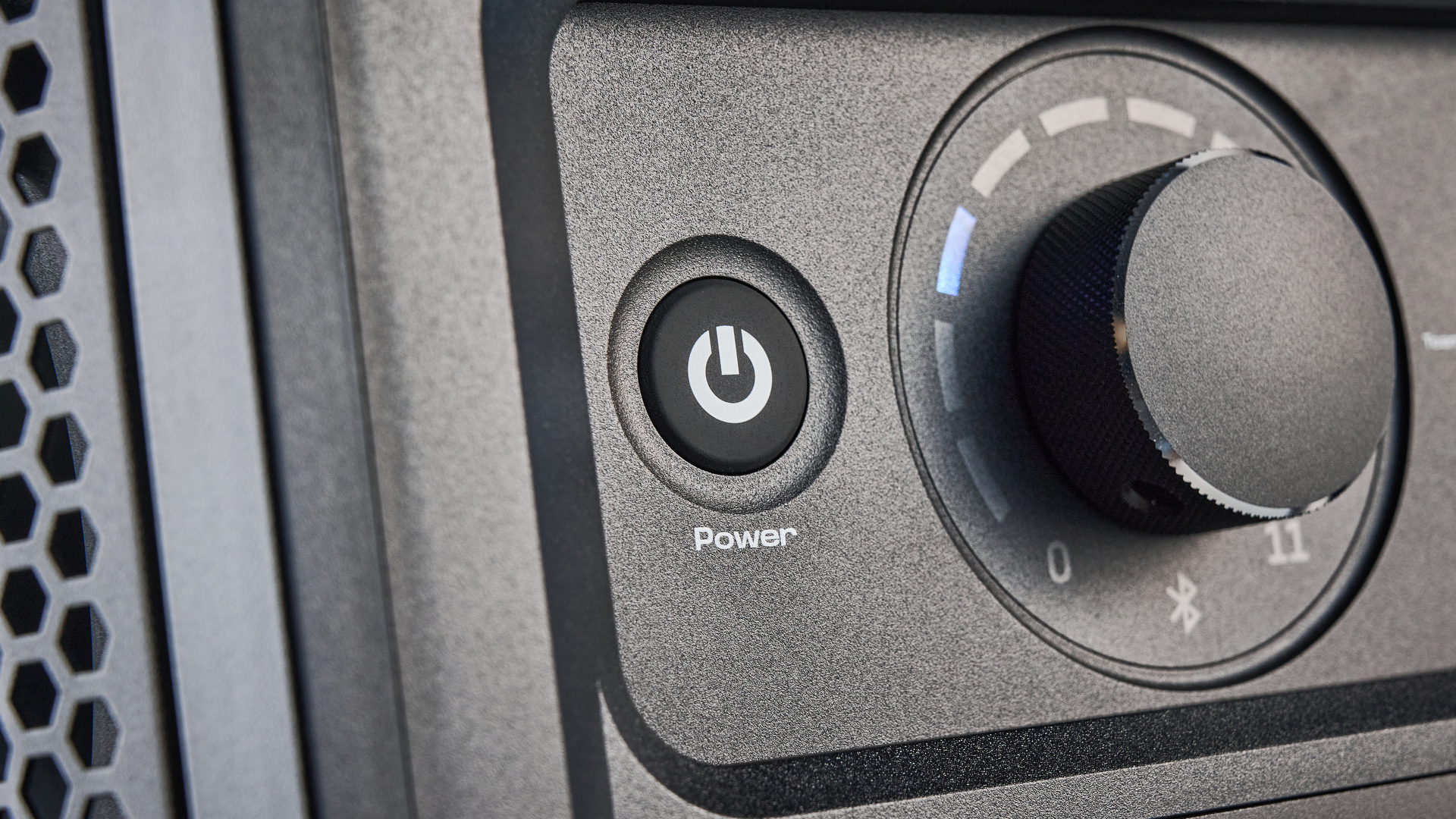 A black Soundboks Mix party speaker