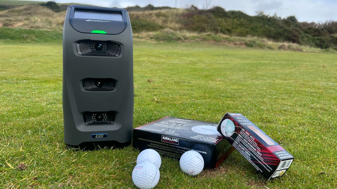 Photo of the GC3 and the 2025 Costco Kirkland Signature Golf Ball