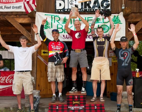 Lumberjack 100 singlespeed men podium