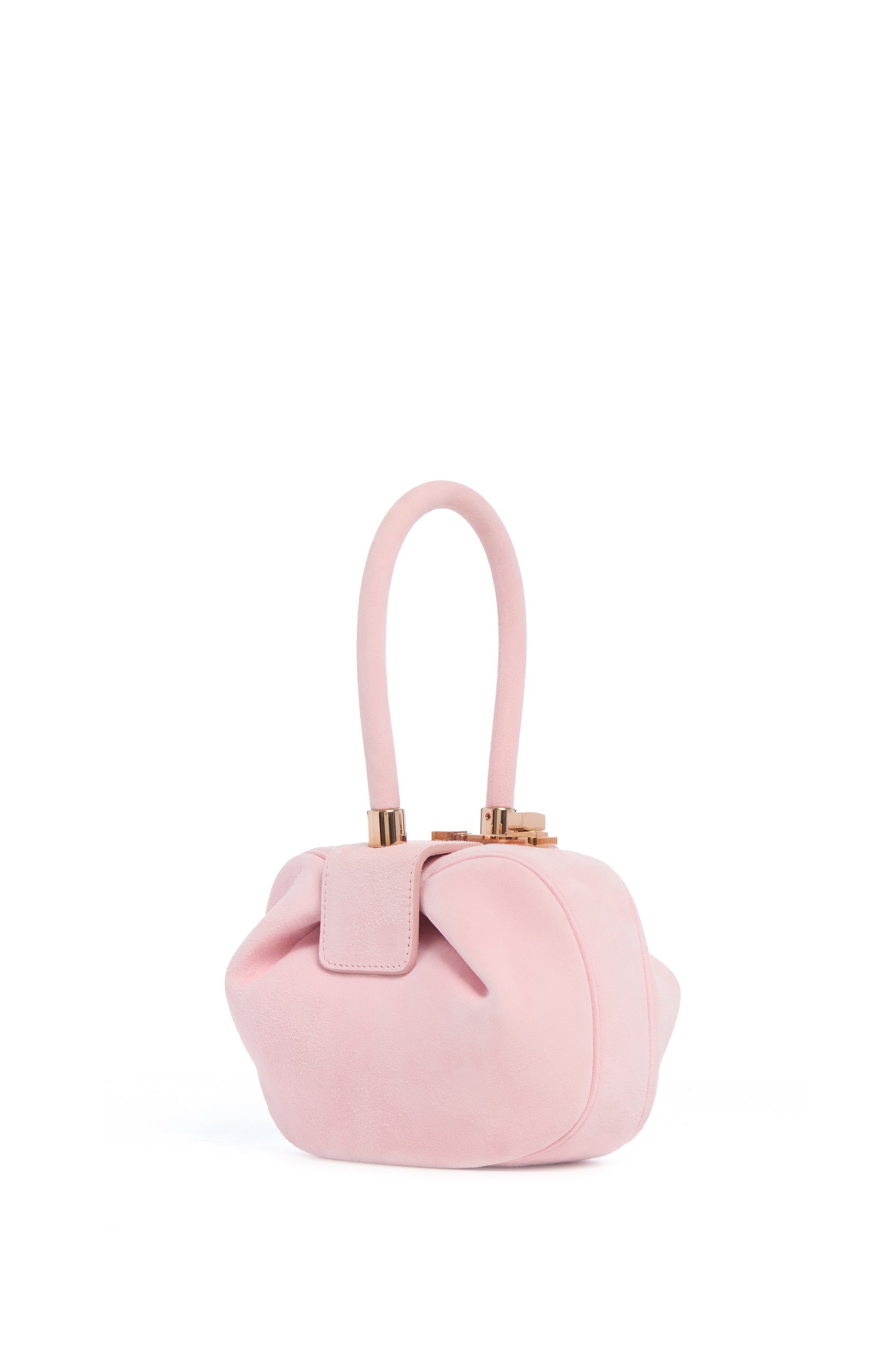 Demi Bag in Powder Pink Suede