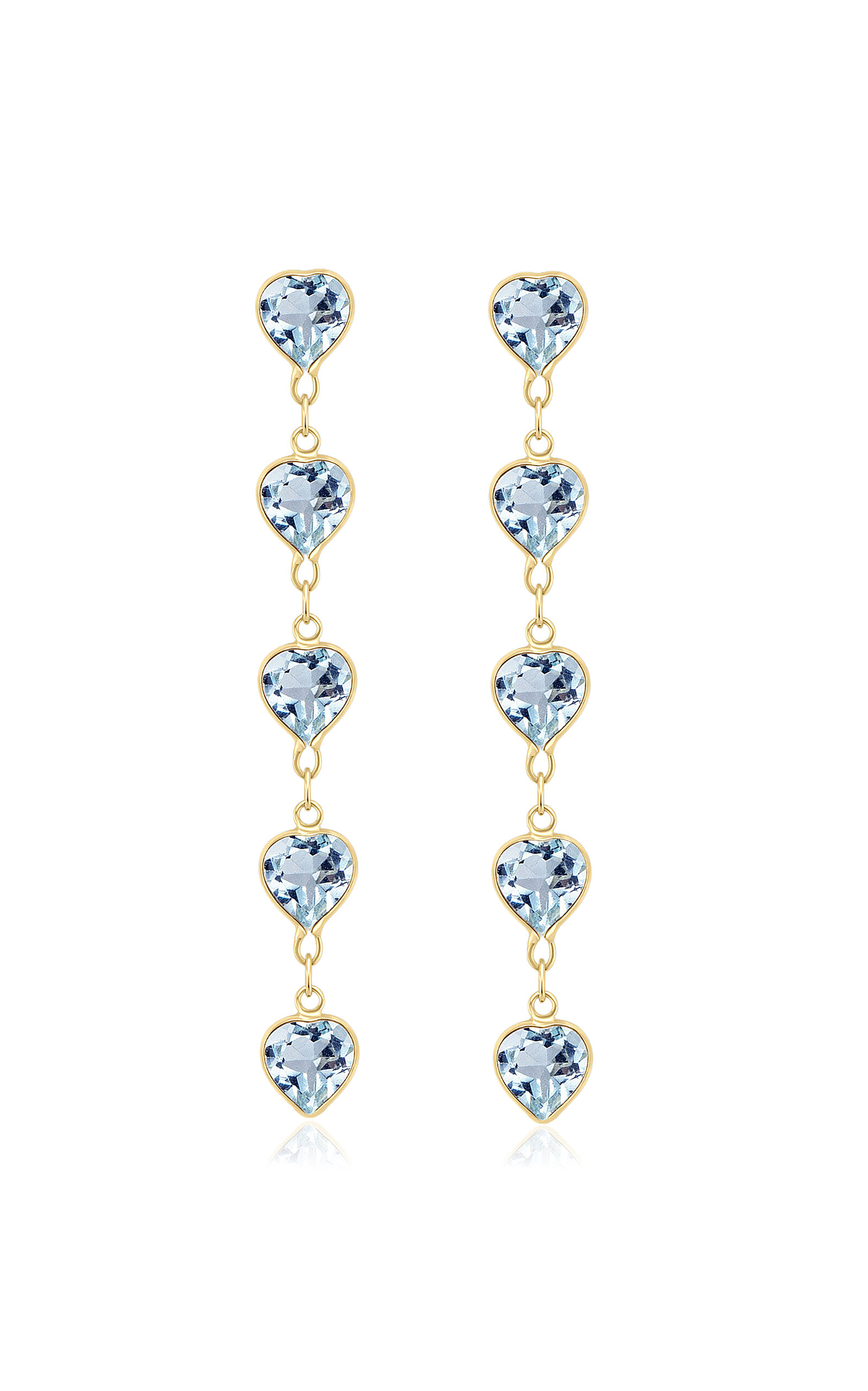 Chakra 14k Yellow Gold Topaz Earrings