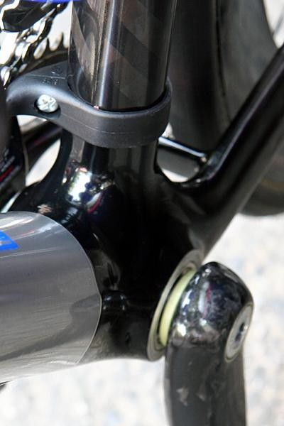 The bottom bracket cluster.