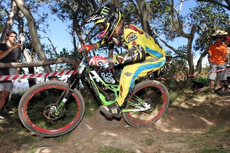 Past world champion Sam Hill in second place