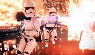 Storm Troopers head into battle in Battlefront II
