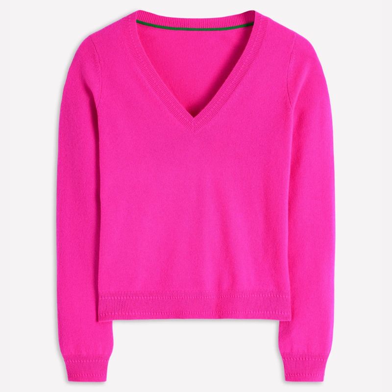 hot pink knitted jumper from Boden
